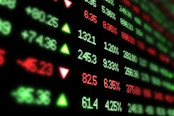 Volatile stock market concept