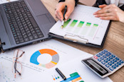 financial charts and graphs