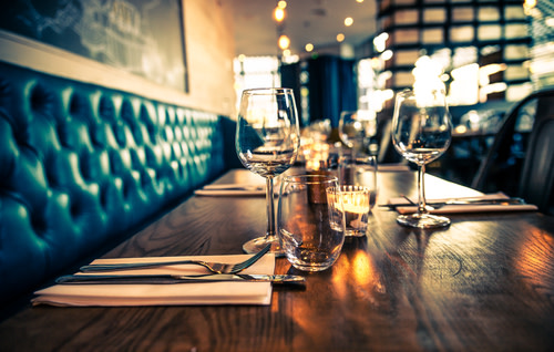 Empty Restaurant Table