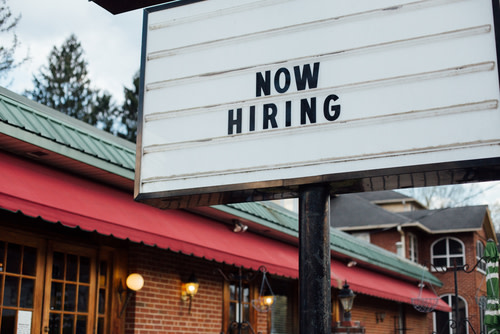 Now Hiring Sign