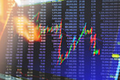 Blue trading charts