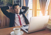 Happy business man