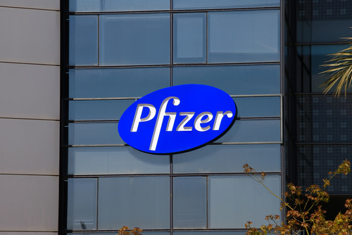 Pfizer Logo on building