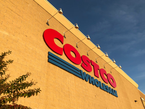 Costco sign in front of store