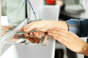 Customer Depositing Money