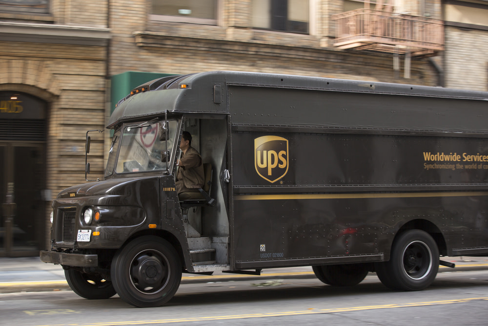 ups delivery truck