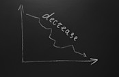 Decrease in dividend graph