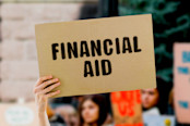Financial aid concept