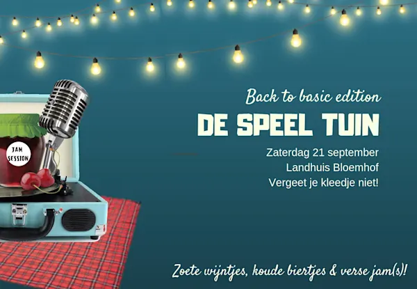 De Speel Tuin | Back to basic edition