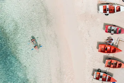 Fishing Boats on Beach