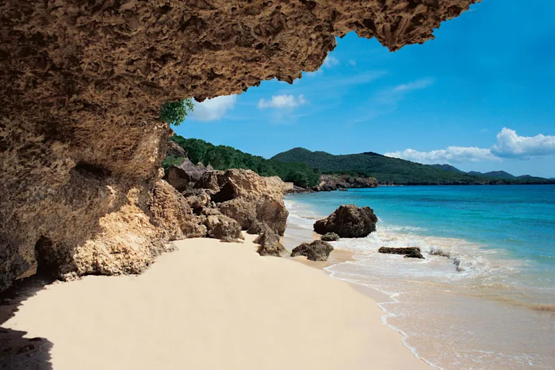 Rocks and beach