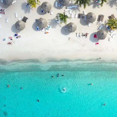 Make it a beach day aerial