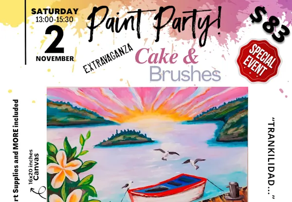 Unique Paint & Sip Experience at Landhuis Klein Santa Martha!