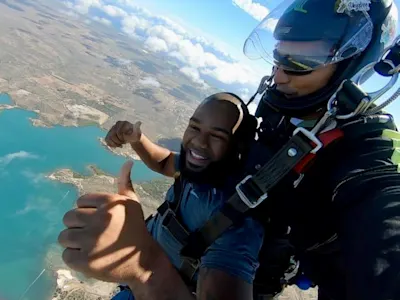 Sky diving