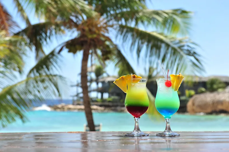 Cocktails beach bar
