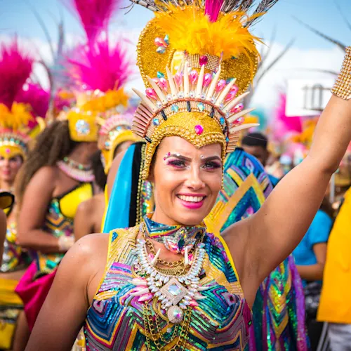 Carnival pink yellow