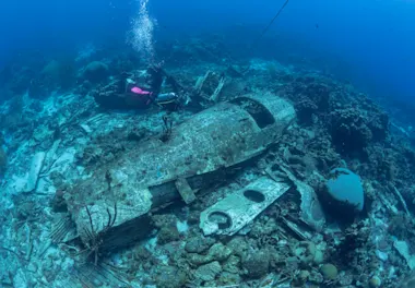 Elvins plane wreck - curacao diving