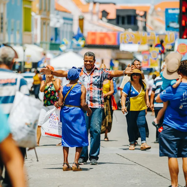 Open arms hug on Curacao Flag Day