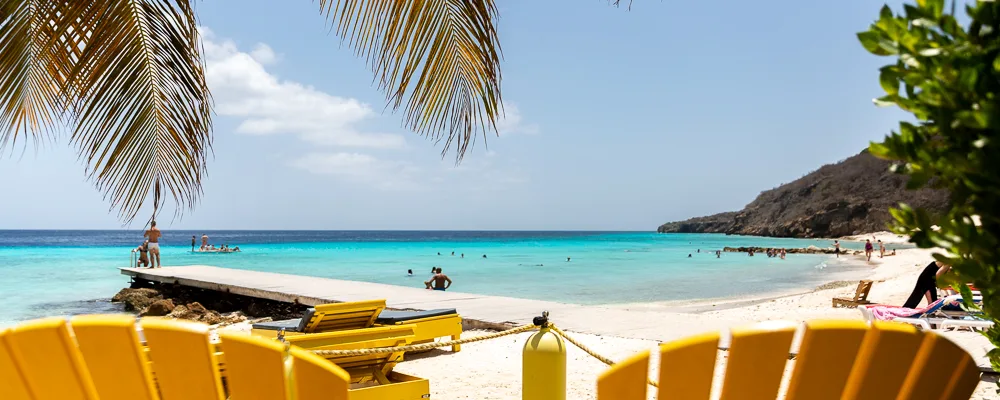 beach chairs at Porto Mari