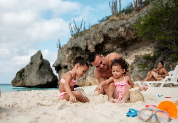 Family on the beach