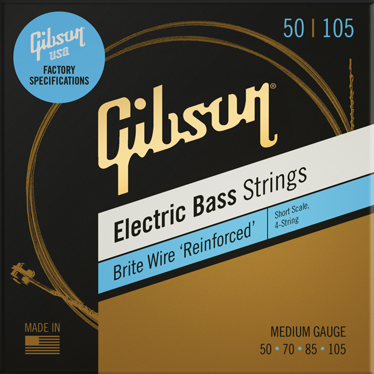 Brite Wire Electric Bass Strings, Short Scale, Medium Gauge