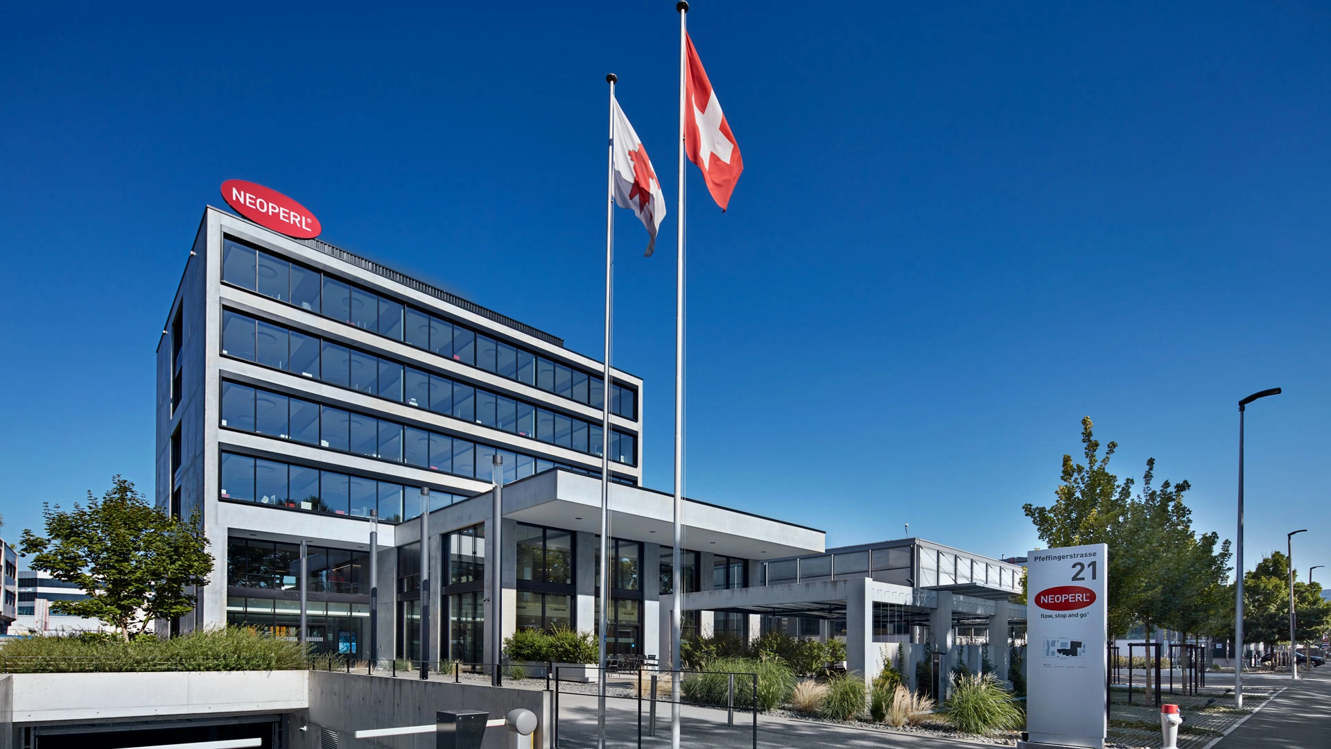 Reinach location stage image Reinach-Neoperl Headquarters-stage