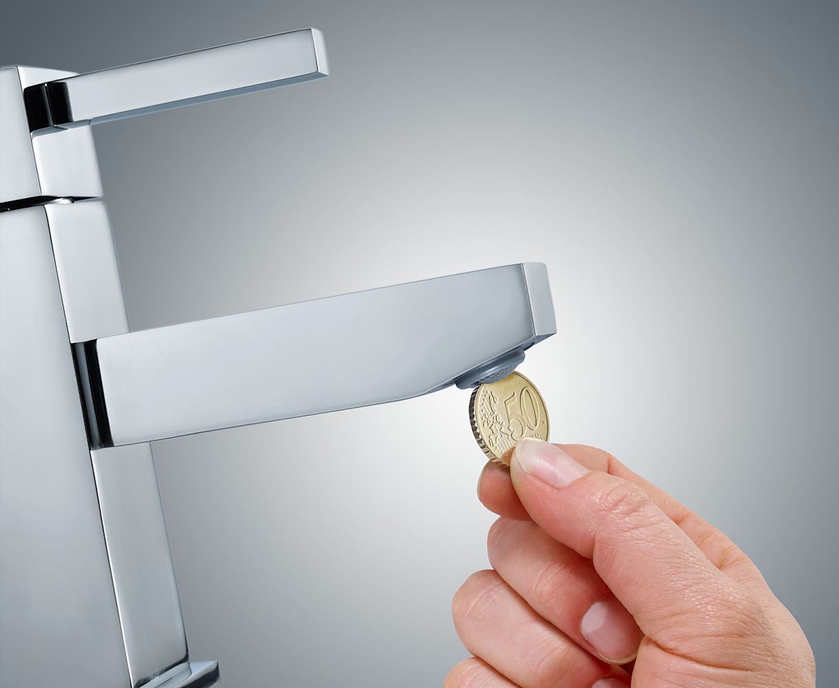 Montage Perlator Coin Slot Strahlregler