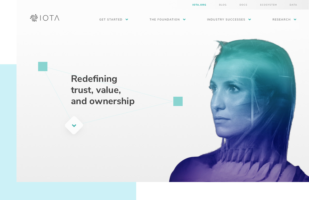 IOTA homepage image