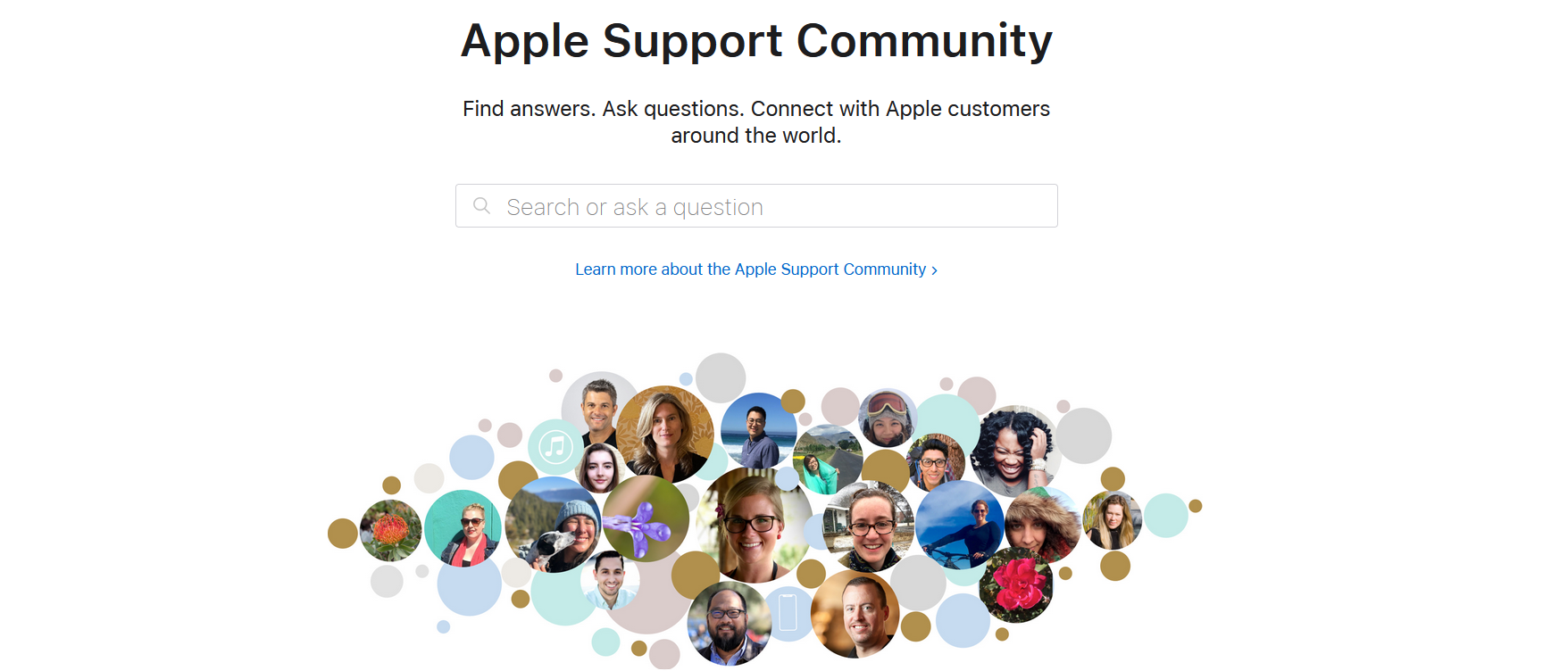 Apple support community