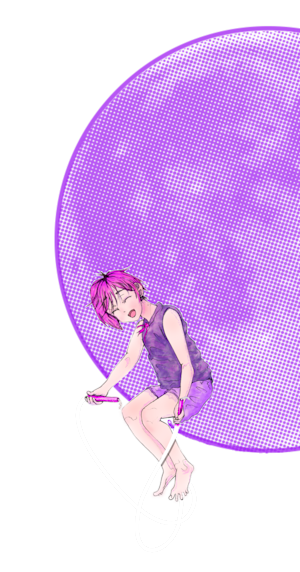 girl in the moon