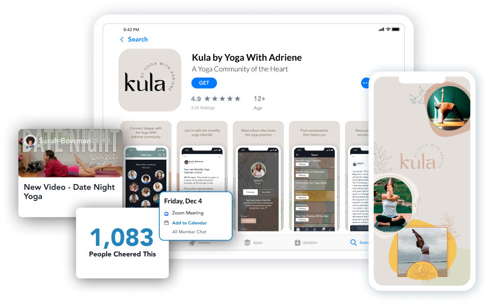 Pro homepage - slider section - Kula by Yoga with Adriene