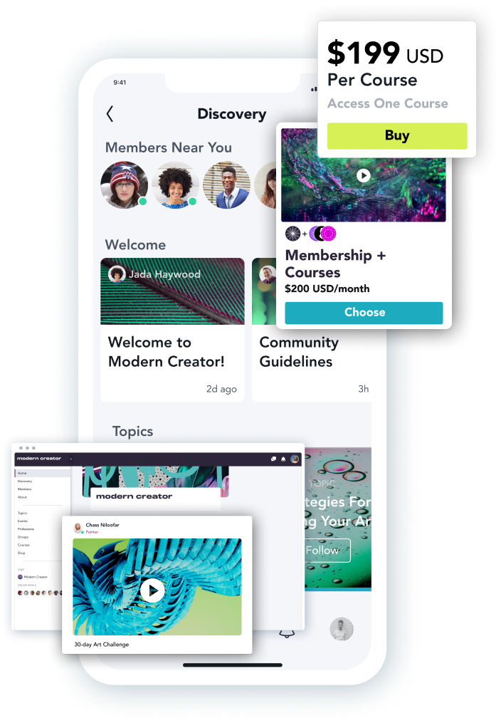 Your online business mockup mobile