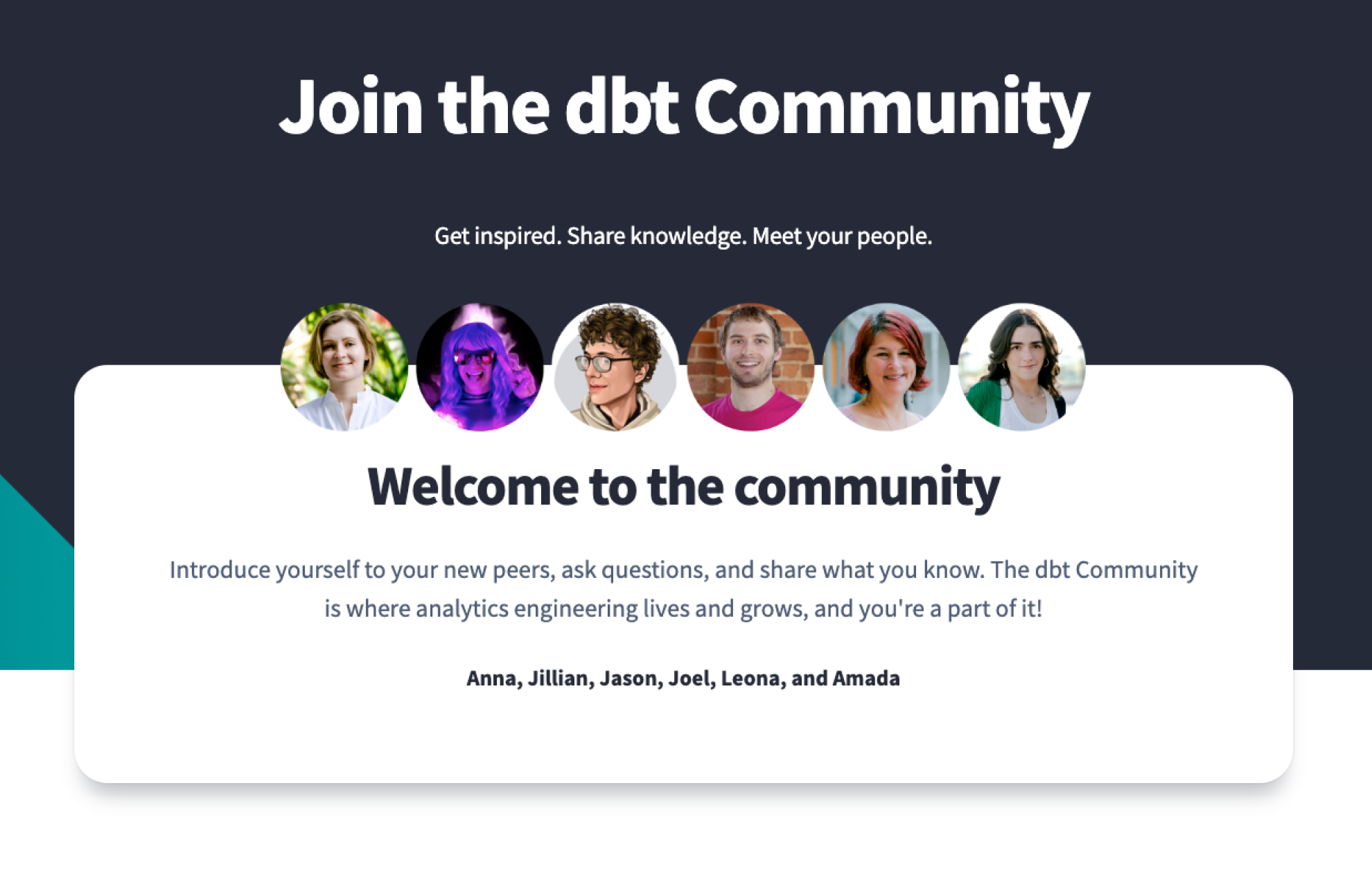 dbt's Community