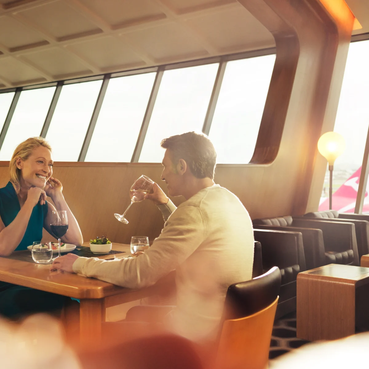 Qantas First lounge in Sydney. 