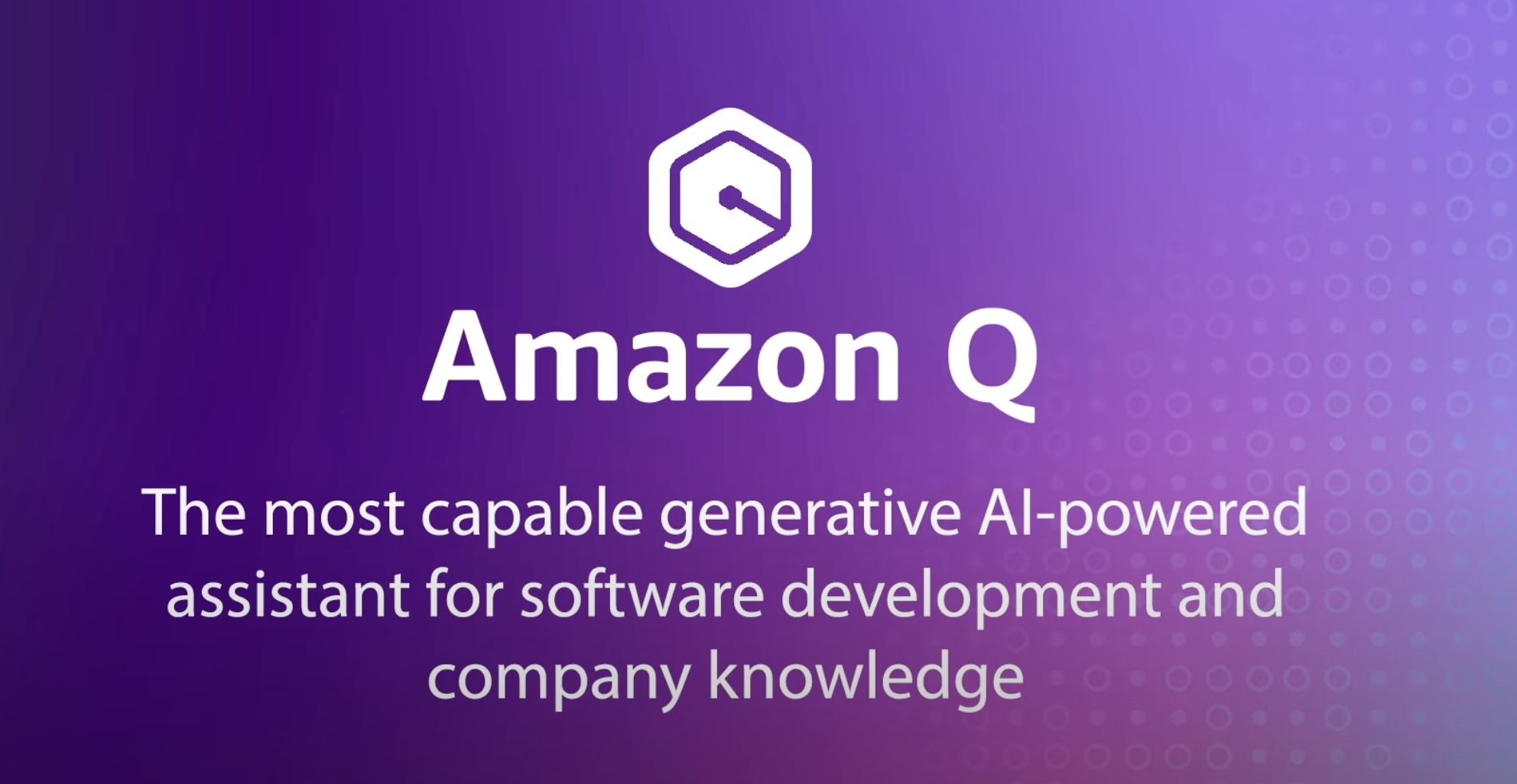 Amazon Web Services、ビジネス向け生成AIアシスタント「Amazon Q」の一般提供開始を発表