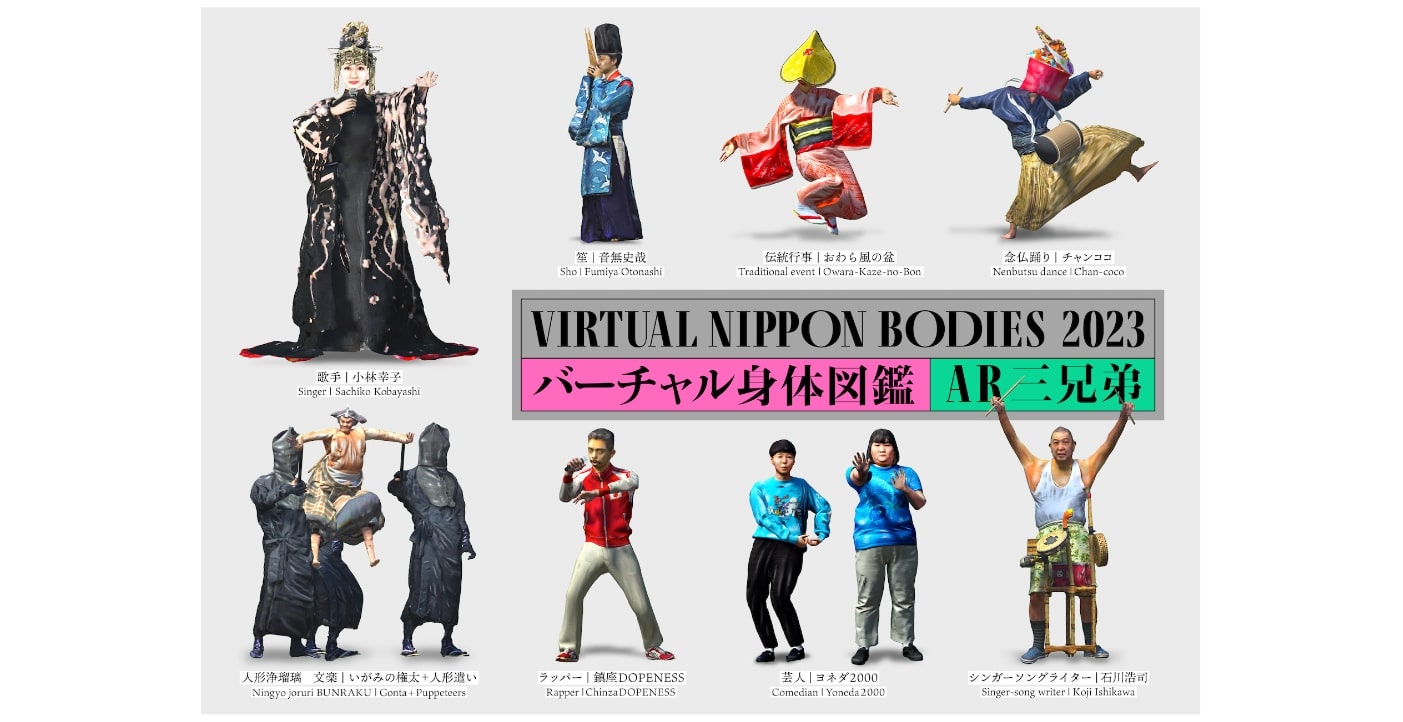 小林幸子、ヨネダ2000など約20名のデータを”3D図鑑化”─AR三兄弟・川田十夢氏の最新作「バーチャル身体図鑑」公開