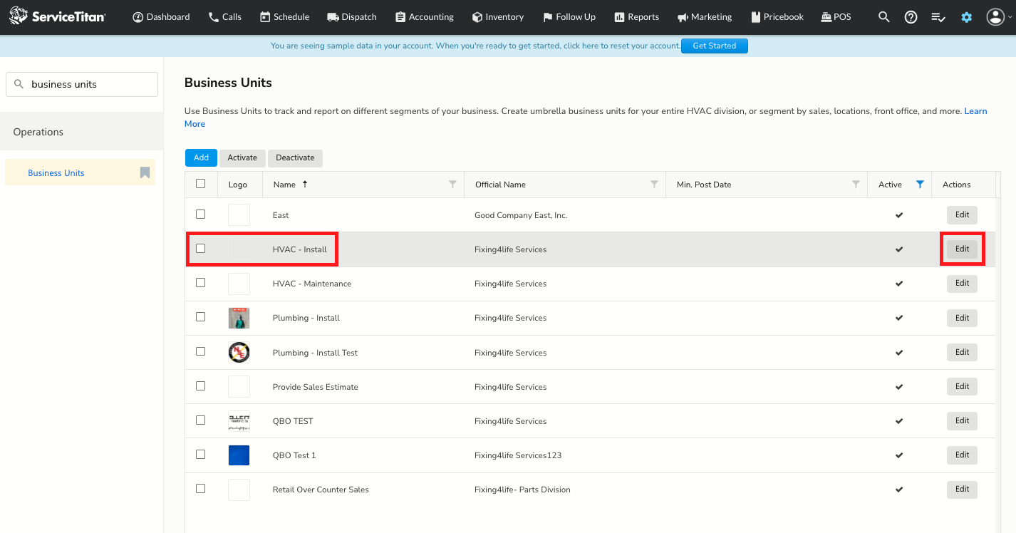 Mapping Business Units To Sub Classes In Qbo Recommended Workflow