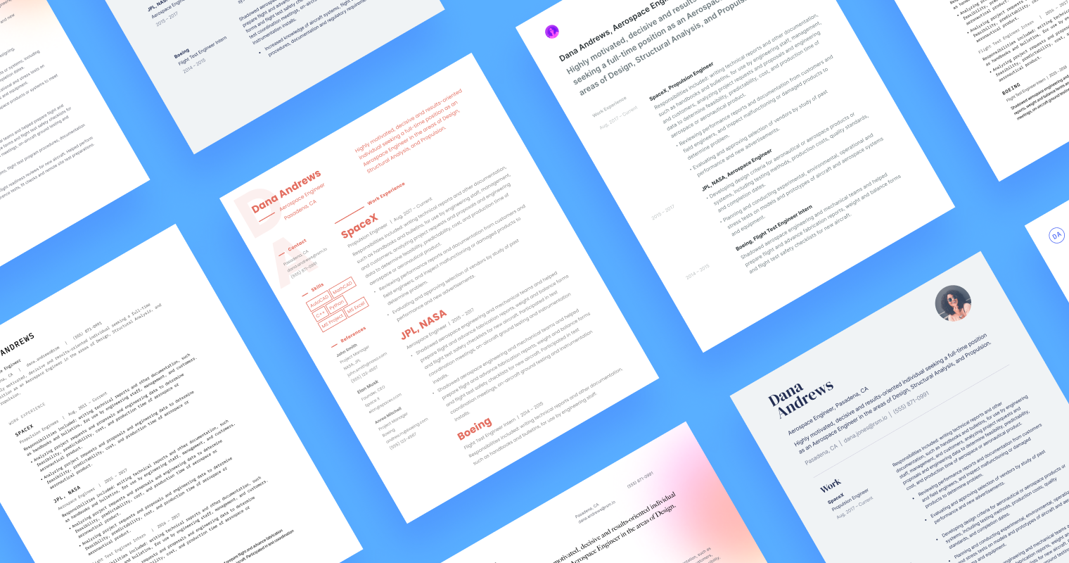 Software engineer resume: Modern and beautifully crafted resume templates to help you land your dream graphic design job.