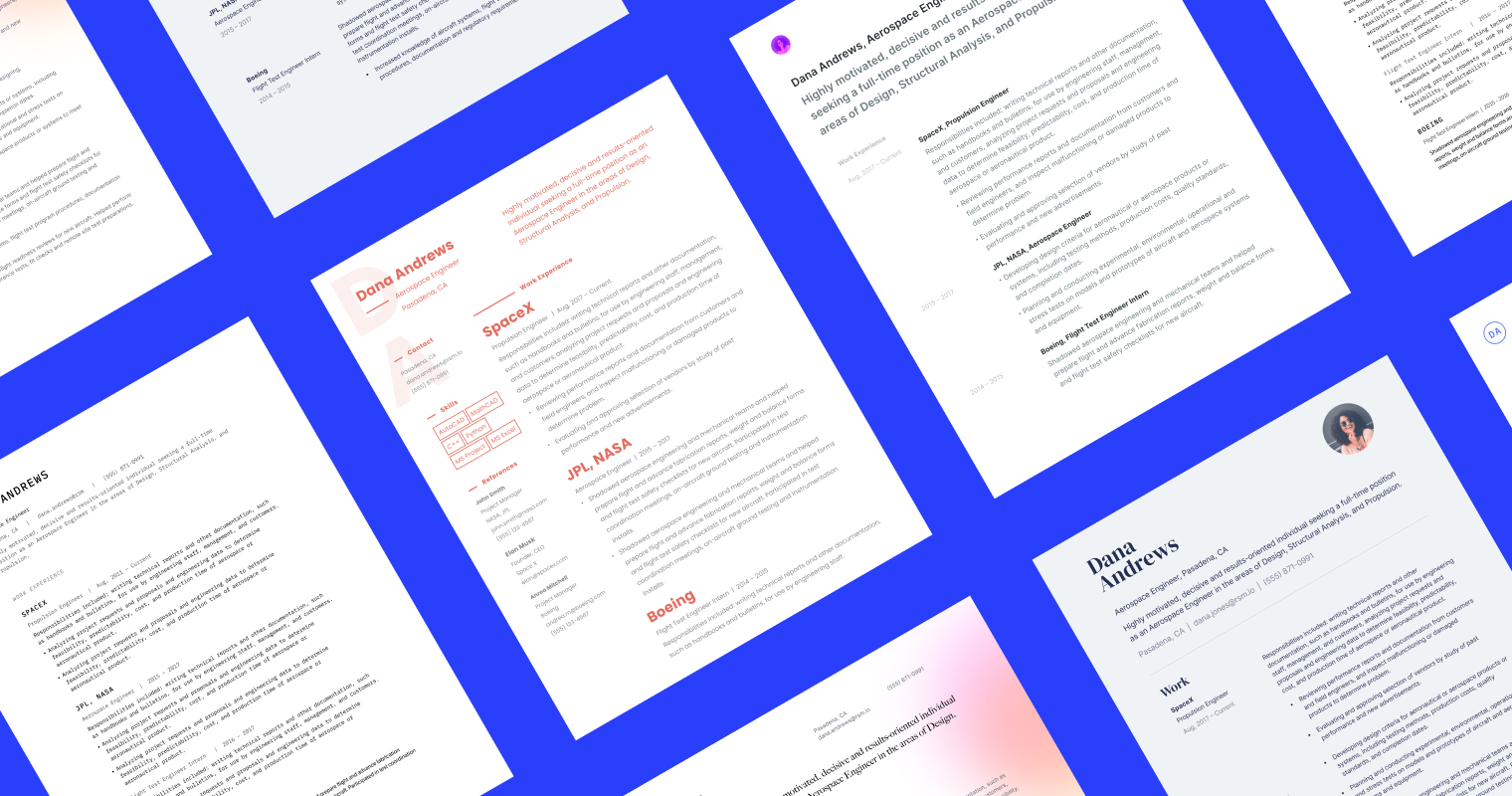 Graphic design resume: Modern and beautifully crafted resume templates to help you land your dream graphic design job.