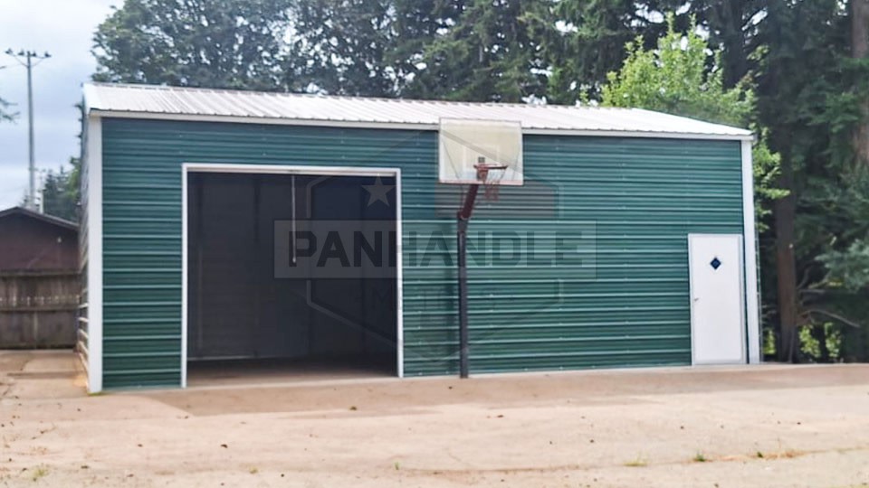 24x30x12 Vertical Roof Garage 24x30x12 Vertical Roof Garage