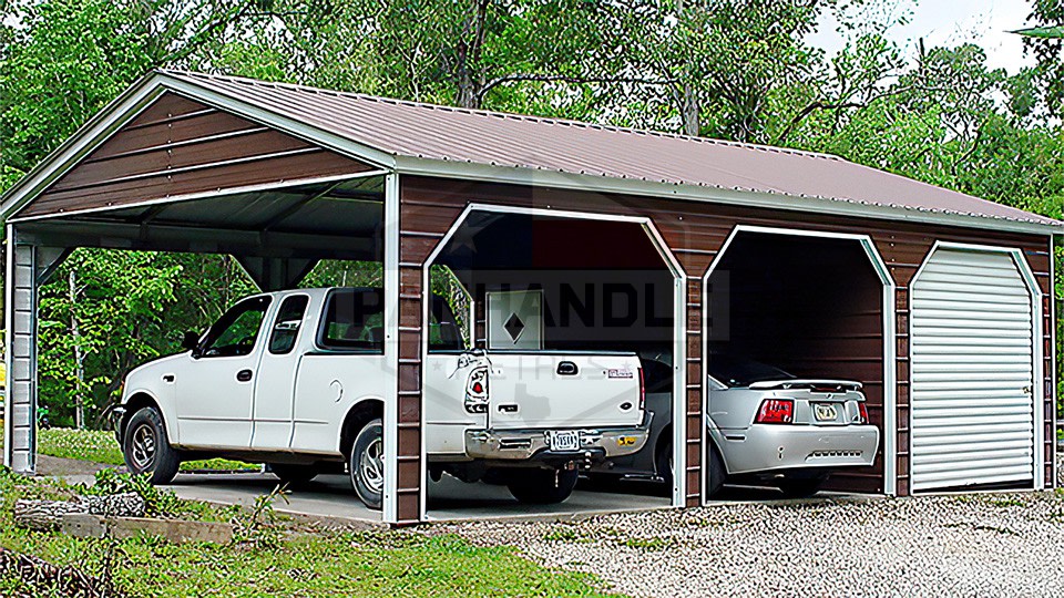 18x35x8 Side Entry Two Car Carport 18x35x8 Side Entry Two Car Carport