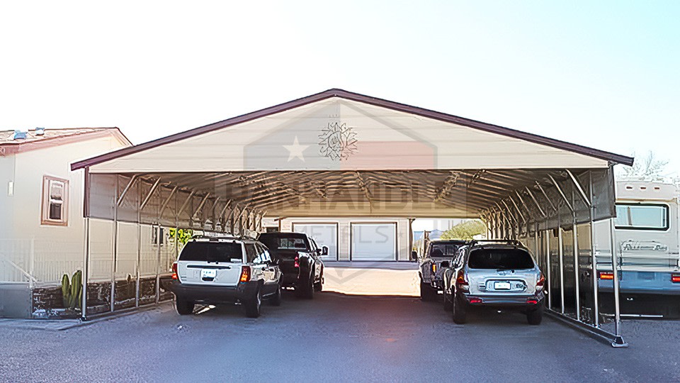 30x45x9 Vertical Roof Carport 30x45x9 Vertical Roof Carport