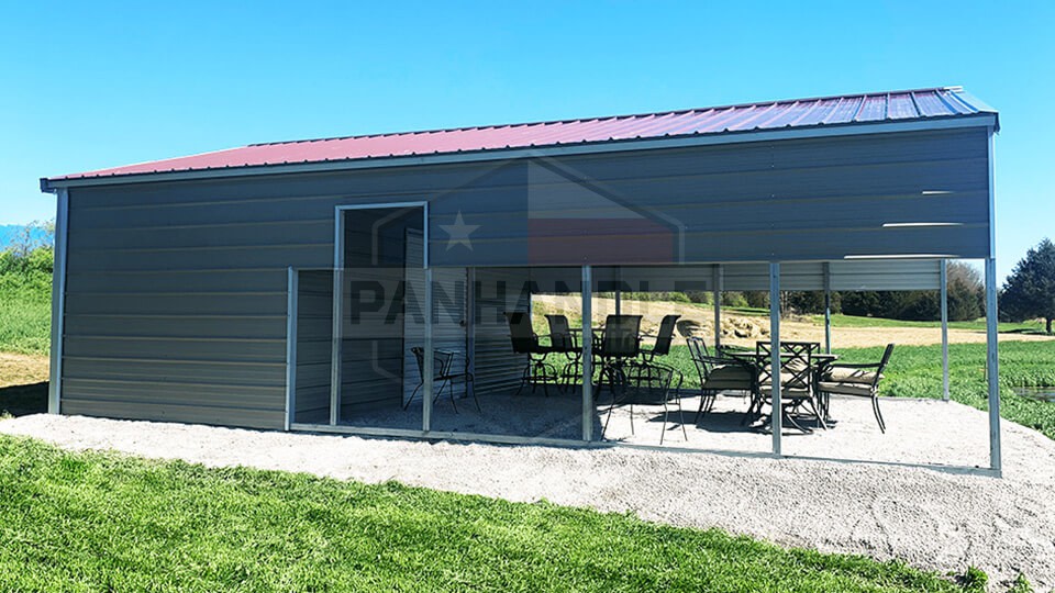 18x30x8 Vertical Roof Utility Carport 18x30x8 Vertical Roof Utility Carport