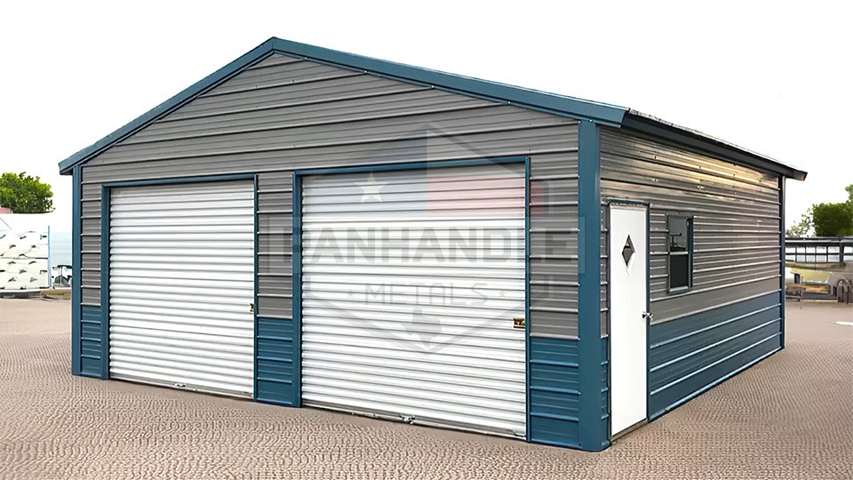 24x25x9 A-Frame Vertical Roof Garage 24x25x9 A-Frame Vertical Roof Garage