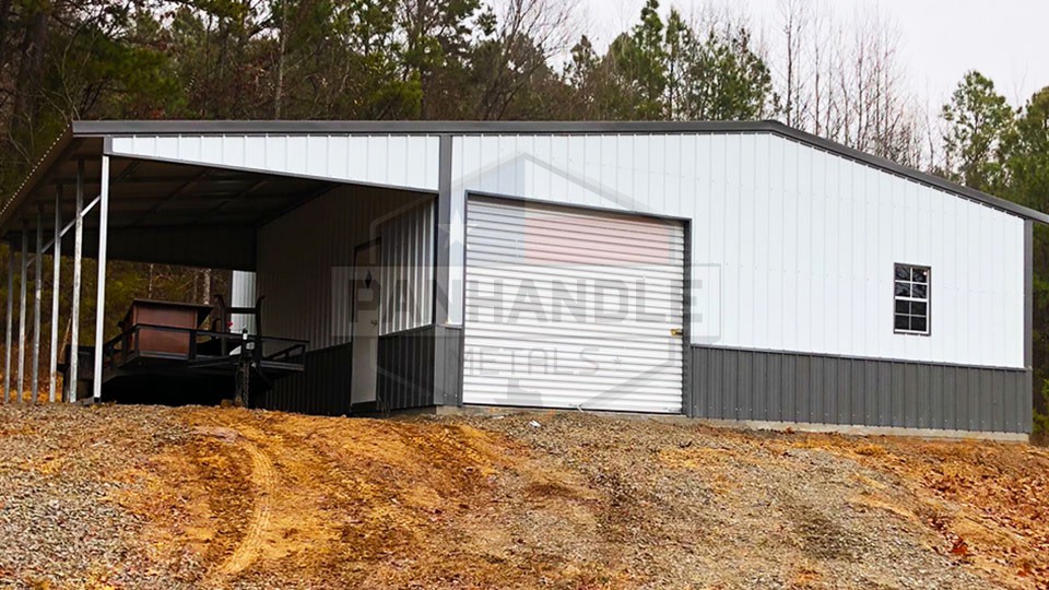 42x35x10 A-Frame Garage With Lean-To 42x35x10 A-Frame Garage With Lean-To