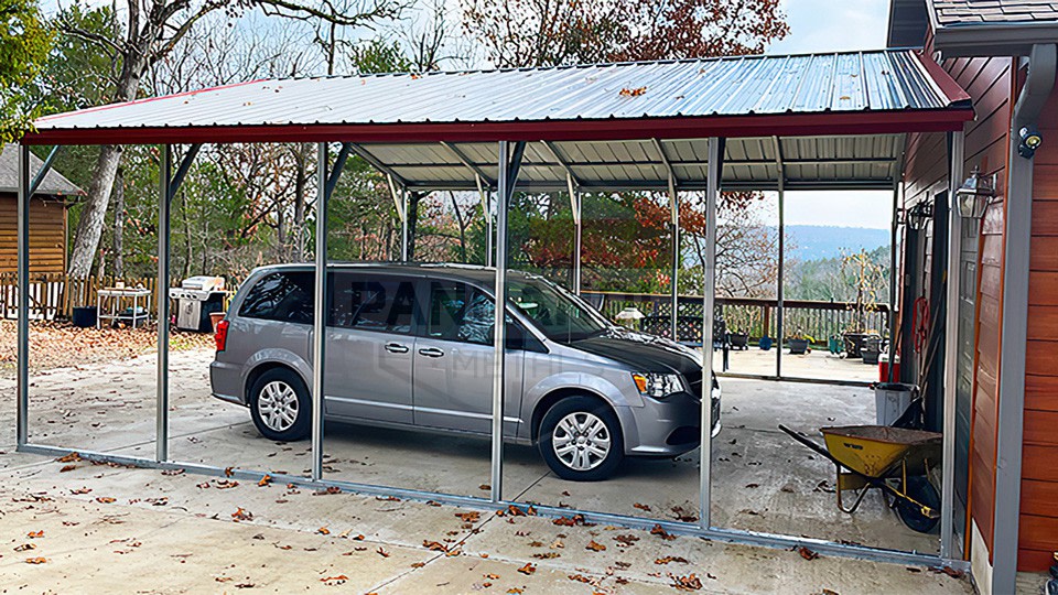 24x25x9 A-Frame Vertical Roof Carport 24x25x9 A-Frame Vertical Roof Carport