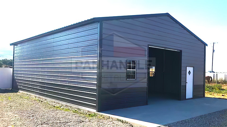 26x35x11 A-Frame Vertical Roof Garage 26x35x11 A-Frame Vertical Roof Garage