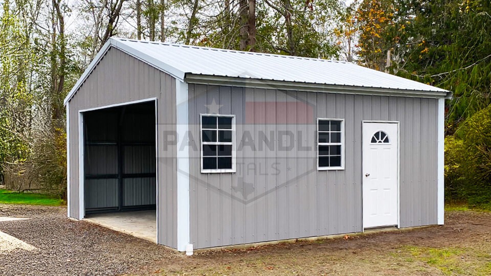 12x20x7 Vertical Roof Garage 12x20x7 Vertical Roof Garage