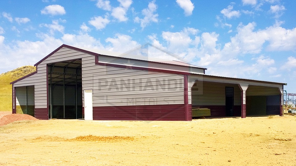 44x30x12 Barn with Lean To 44x30x12 Barn with Lean To