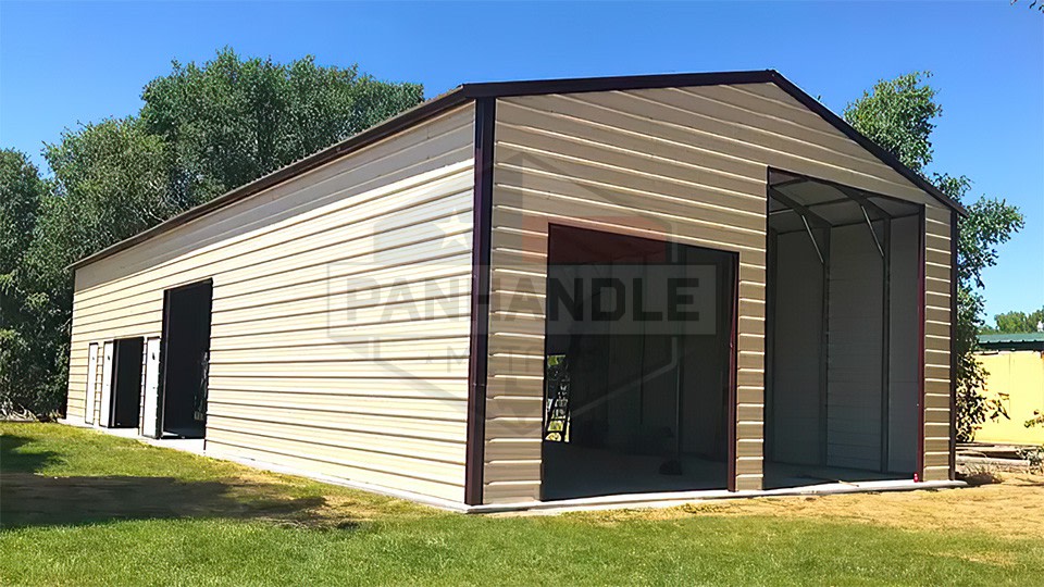 22x25x9 A-Frame Vertical Roof Garage 22x25x9 A-Frame Vertical Roof Garage